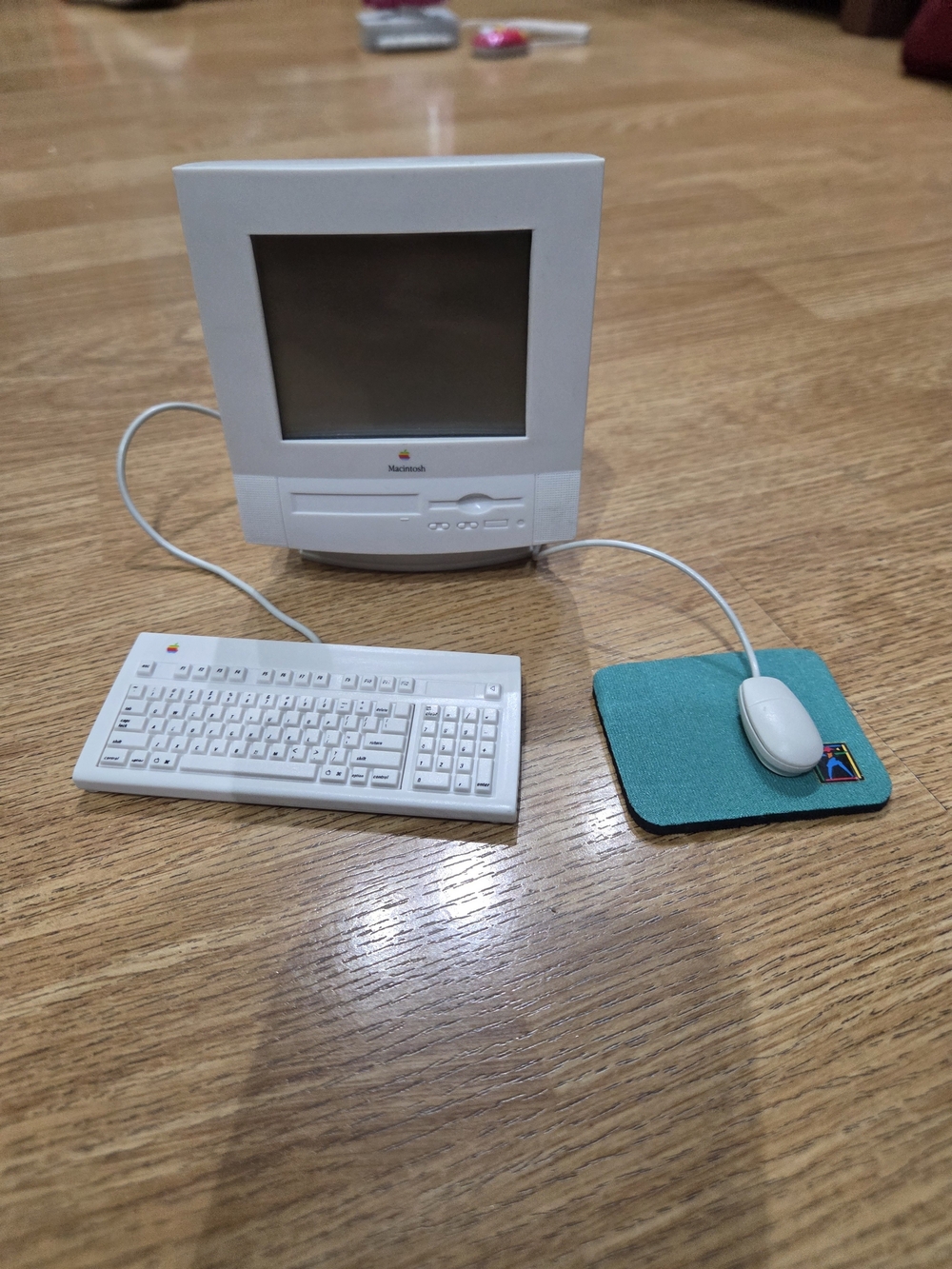 American Girl Macintosh Computer with Keyboard, Mouse, and Mouse Pad